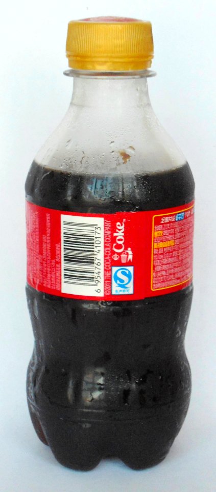 Coca cola bottle - 300ml plastic - back - 01