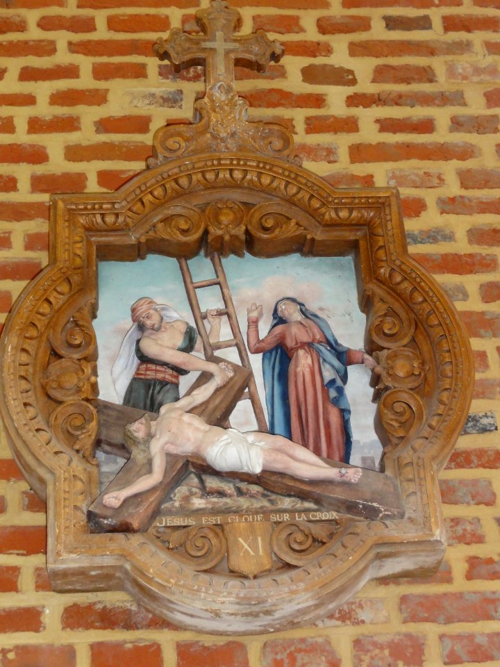 Coingt (Aisne) Église, chemin de croix, station 11