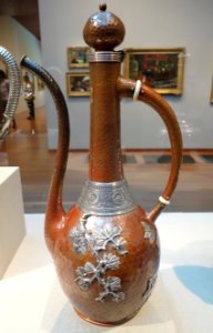 Coffee pot, Gorham Manufacturing Company, c. 1884, copper, silver, ivory - De Young Museum - DSC00877