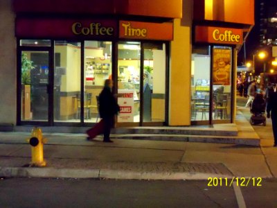 Coffee Time on the corner of Princess Street and The Esplanade, Toronto -b photo