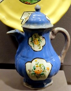 Coffee pot, Slovakia, Holic, 1750-1760, ceramic - Museum of Anthropology, University of British Columbia - DSC08839