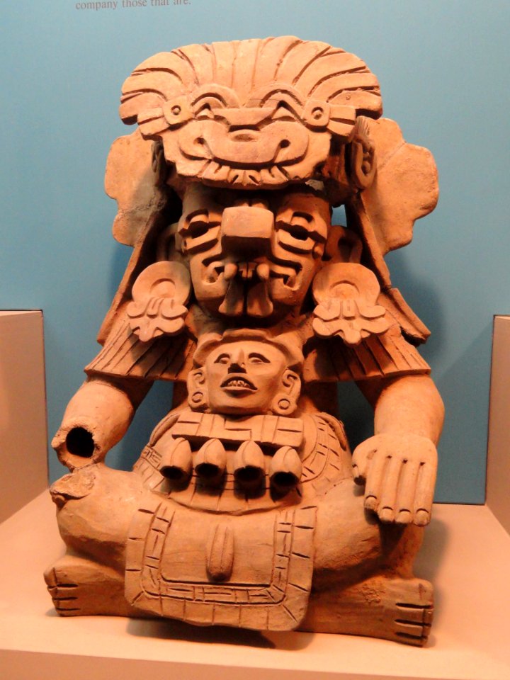 Cocijo, god of rain, Zapotec, Period III - Mesoamerican objects in the American Museum of Natural History - DSC06020