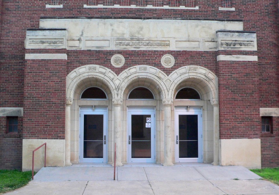 Colby Community High School auditorium entrance 1