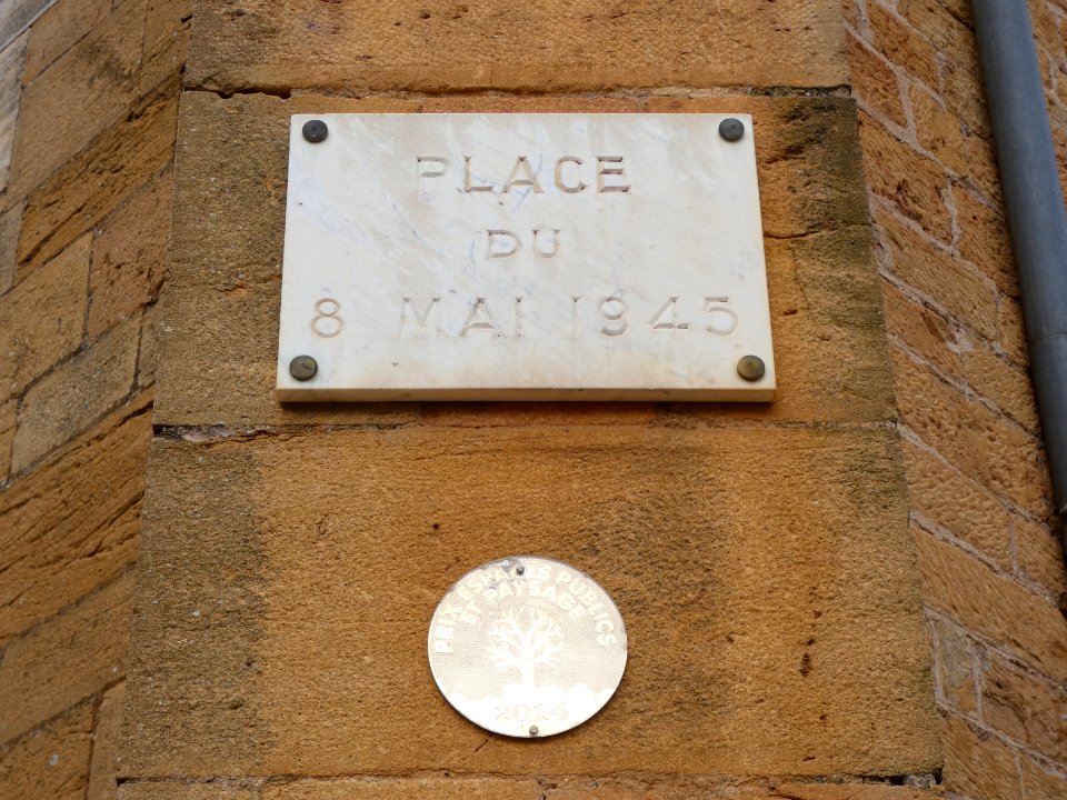 Cogny - Place du 8 Mai 1945 - Plaque
