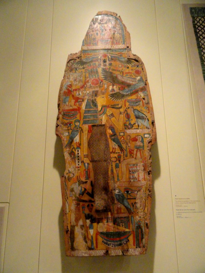 Coffin floorboard, Egypt, 21st Dynasty, c. 1000 BC - Royal Ontario Museum - DSC09733
