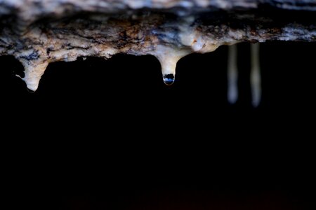 Liquid stalactite cave