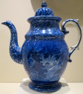 Coffee pot with 'Lafayette at Franklin's Tomb', Enoch Wood, Dayton Art Institute photo