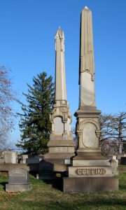 Coffin obelisk, South Side Cemetery, 2020-12-10, 01