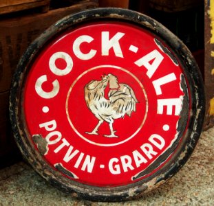 Cock-Ale Potvin-Grard beer tray