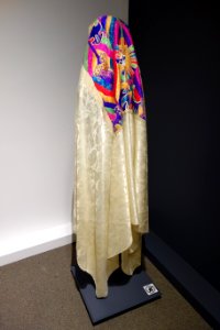 Cofradia veil, Kaqchikel Maya, Patzun, view 1, c. 1960s, cotton, silk, and synthetic - Textile Museum of Canada - DSC01189