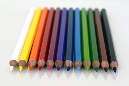 Pens crayons color photo