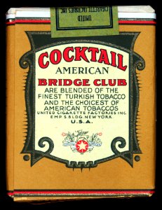 Cocktail Bridge Club cigarettes pack, back