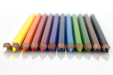 Pens crayons color photo