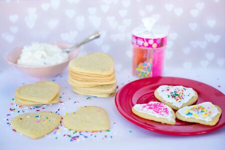 Cookies valentines heart cookies photo