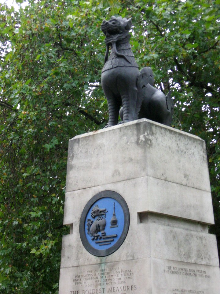 Chindit Memorial, Victoria Embankment oct 2010