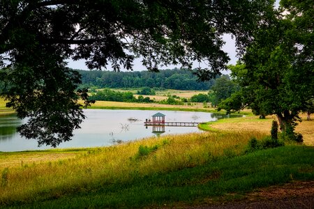 Scenic pond lake photo