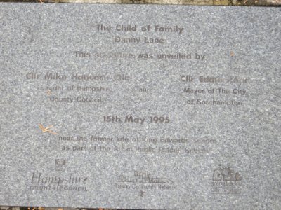 Child of Family plaque, Southampton Civic Centre