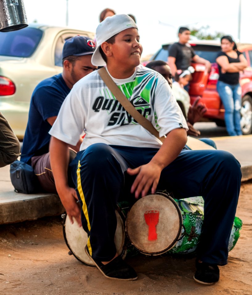 Child playing chimbangle
