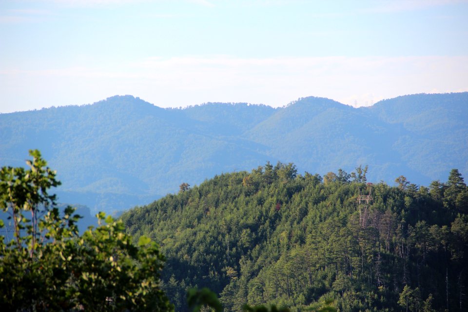 Chilhowee Mountain from US 129, Aug 2019