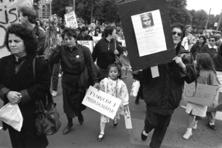 Chili-demonstratie in Amsterdam, Bestanddeelnr 934-3110