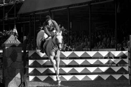 CHIO te Rotterdam, Grote Prijs van Rotterdam, winnaar Alwin Schockemöhle met Rex, Bestanddeelnr 926-6372