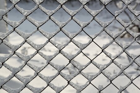 White fence frost