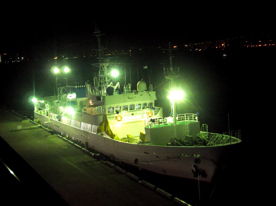 Chishio-maru a fishery training vessel of Chiba Education Bureau
