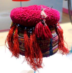 Child's cap, Mien people, Northern Thailand, collected in 1986 - Ethnological Museum, Berlin - DSC01400
