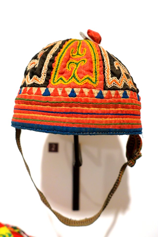 Child's cap, Hmong - Vietnamese Women's Museum - Hanoi, Vietnam - DSC04311