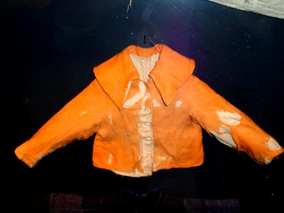 Child's coat taken in from Karelian woman's evening jacket, 1941-1944 - Museum of Cultures (Helsinki) - DSC04755