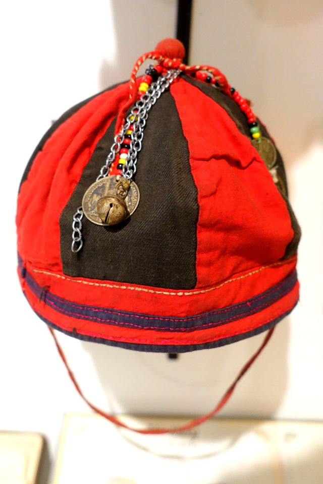 Child's cap, Pa Then, Bac Giang, Ha Giang, 1982 - Vietnamese Women's Museum - Hanoi, Vietnam - DSC04330
