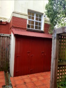 Chevening Flats back garden storage