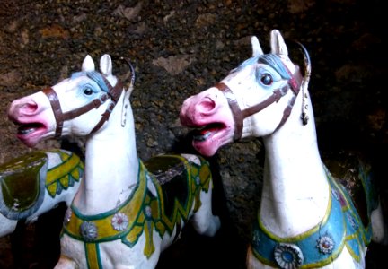 Chevaux de bois pour Manège - Musée des Arts forains