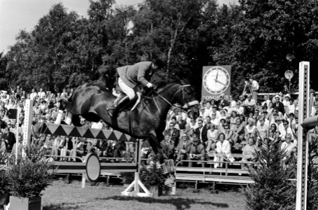 CHIO te Rotterdam. Europese kampioenschappen springruiter Nummer 1 Anton Ebben i, Bestanddeelnr 920-6538