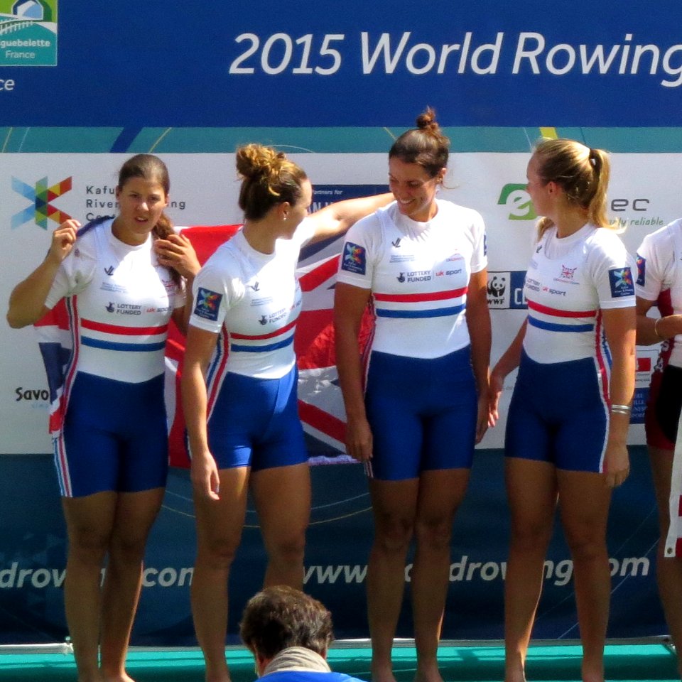 CHIN, Rebecca BENNETT, Karen GOODERHAM, Lucinda NORTON, Holly 2015 - World Championships - 45 (cropped)