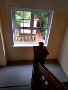Chevening Flats staircase window photo