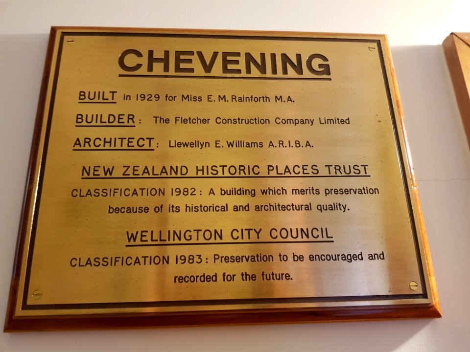 Chevening Flats plaque3 photo