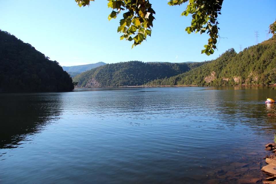 Chilhowee Lake from US 129, Aug 2019 2