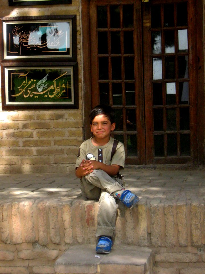 Children in Ribat-i-Abbasi of Nishapur (Hossein - Ali - Fatemeh - Hengameh and another girl - probably Afghani) 38