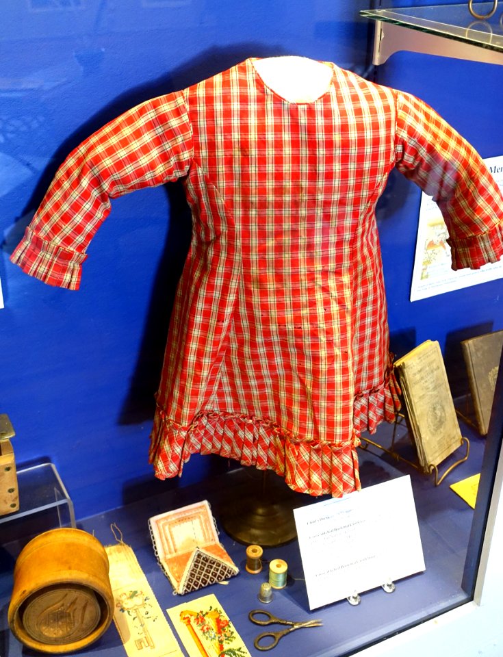 Child's dress worn by Lucy Haswell, c. 1870 - Bennington Museum - Bennington, VT - DSC09167