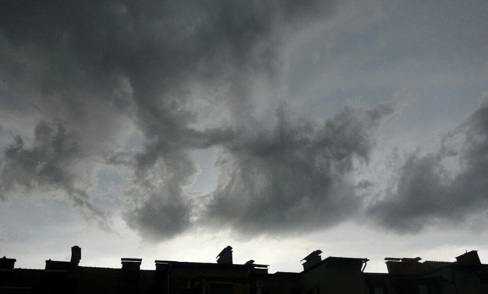 Clouds gloomy threatening