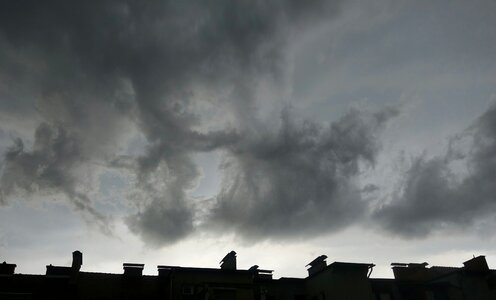 Clouds gloomy threatening