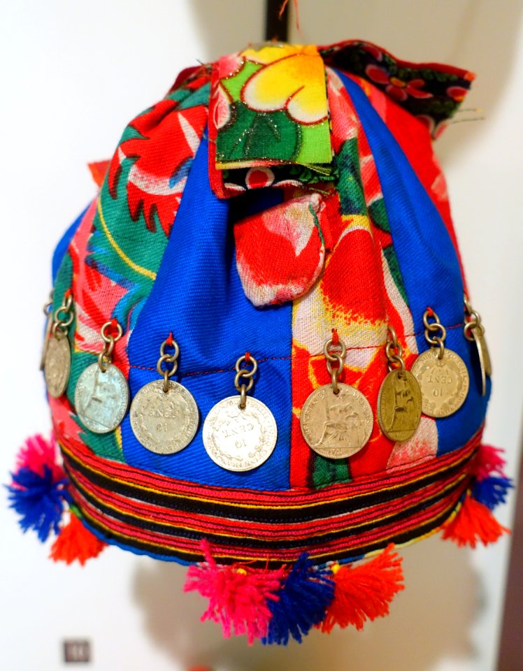 Child's cap, Dao Tuyen, Xin Man, Ha Giang, 2008 - Vietnamese Women's Museum - Hanoi, Vietnam - DSC04320