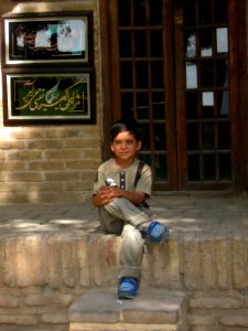 Children in Ribat-i-Abbasi of Nishapur (Hossein - Ali - Fatemeh - Hengameh and another girl - probably Afghani) 11