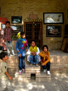 Children in Ribat-i-Abbasi of Nishapur (Hossein - Ali - Fatemeh - Hengameh and another girl - probably Afghani) 12