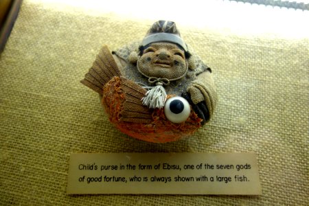 Child's purse in the form of Ebisu - Fairbanks Museum and Planetarium - DSC04363