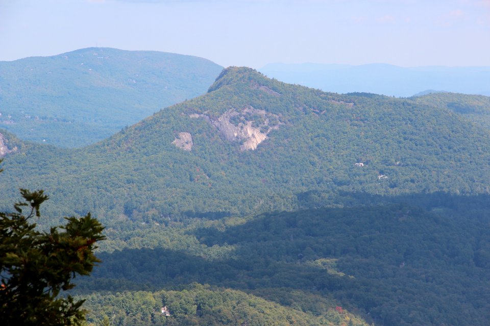 Chimneytop Mountain viewed from Whiteside Mountain