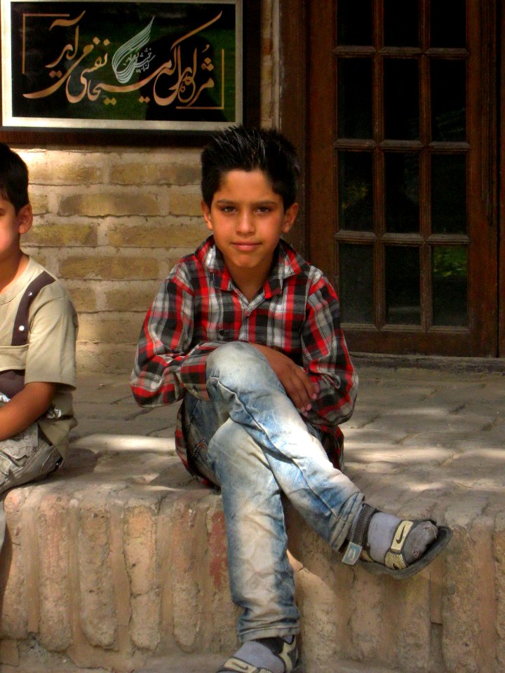 Children in Ribat-i-Abbasi of Nishapur (Hossein - Ali - Fatemeh - Hengameh and another girl - probably Afghani) 41