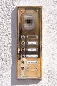 Door bell metal brass photo