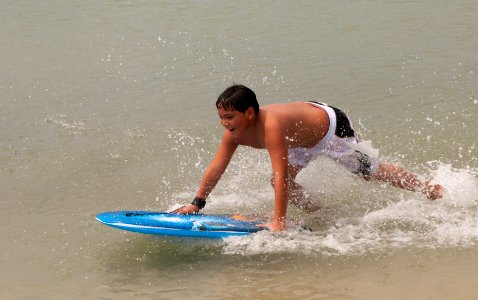 Children playing on the beach